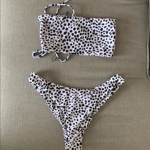 Black and White Print Bikini